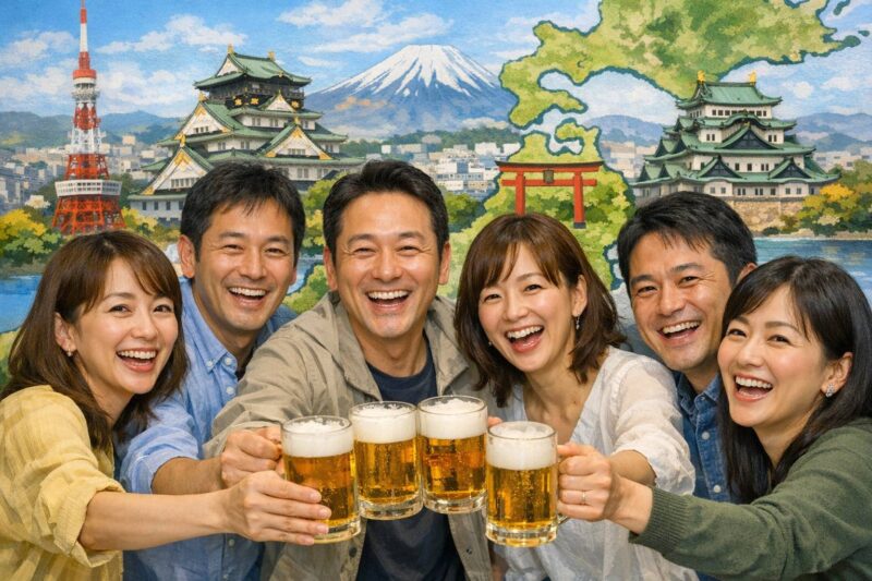 全国各都市で開催されている社会人サークルアッシュのイベントで交流する参加者たち