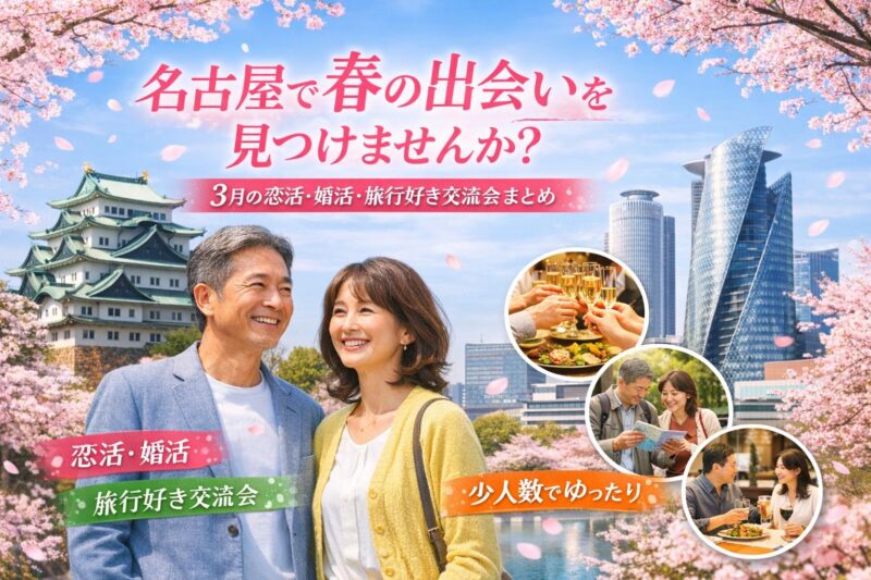 名古屋で開催される40代・50代・60代向けの社会人サークルアッシュの食事会風景